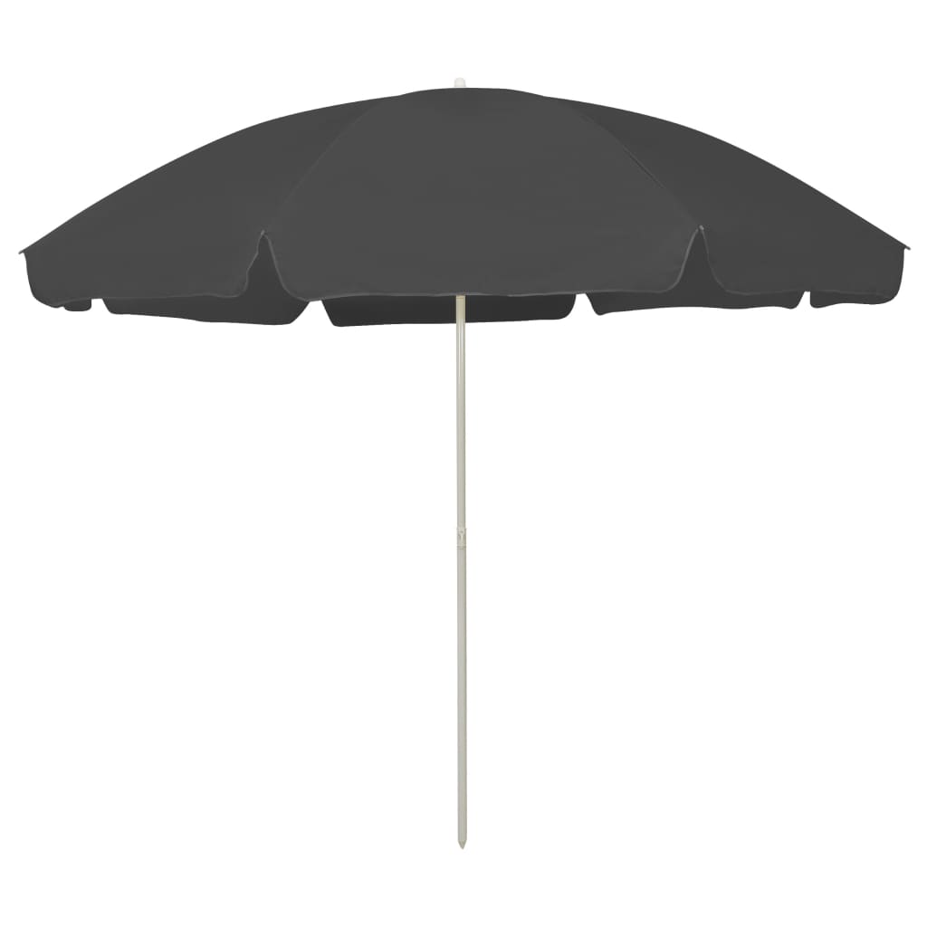 Dārza Parasols 170T Poliesters Zila Un Balta