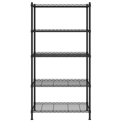 5 Līmeņu Plaukts, , Melns, 250 Kg