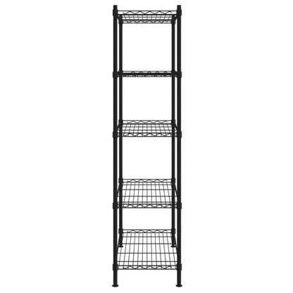 5 Līmeņu Plaukts, , Melns, 250 Kg