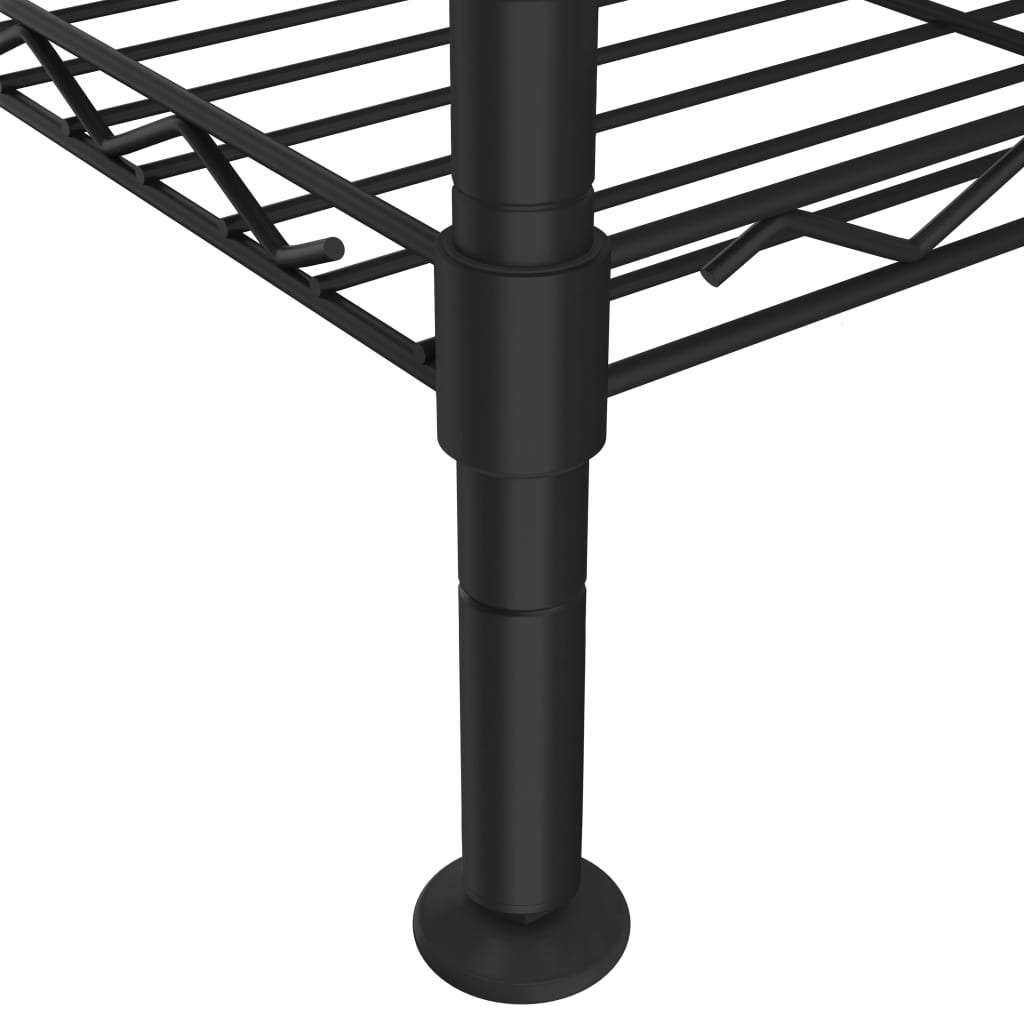 5 Līmeņu Plaukts, , Melns, 250 Kg