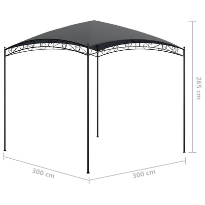 Dārza Nojume, 3X3X2,65 M, Antracītpelēka, 180 G/M²