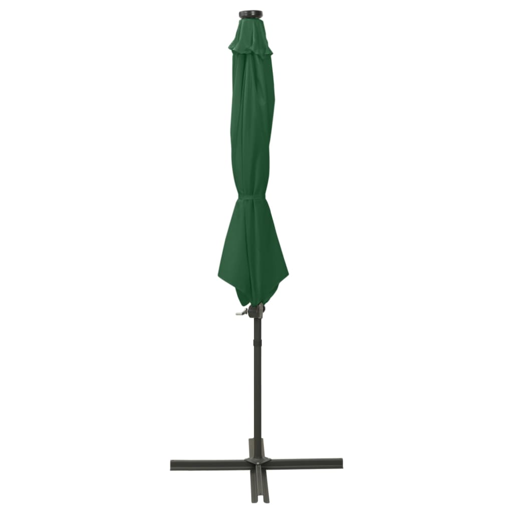 Saulessargs Ar Kātu Un Led Gaismām, 300 Cm, Zaļš