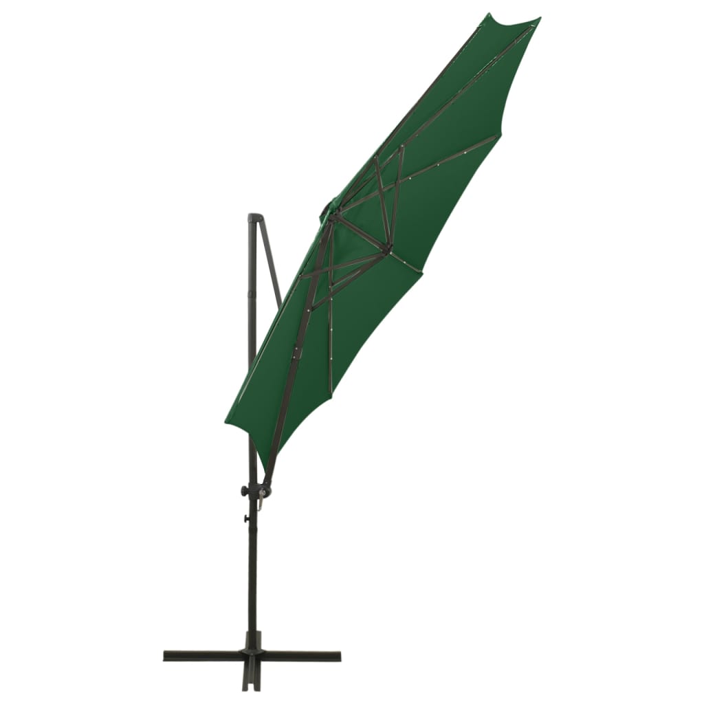 Saulessargs Ar Kātu Un Led Gaismām, 300 Cm, Zaļš