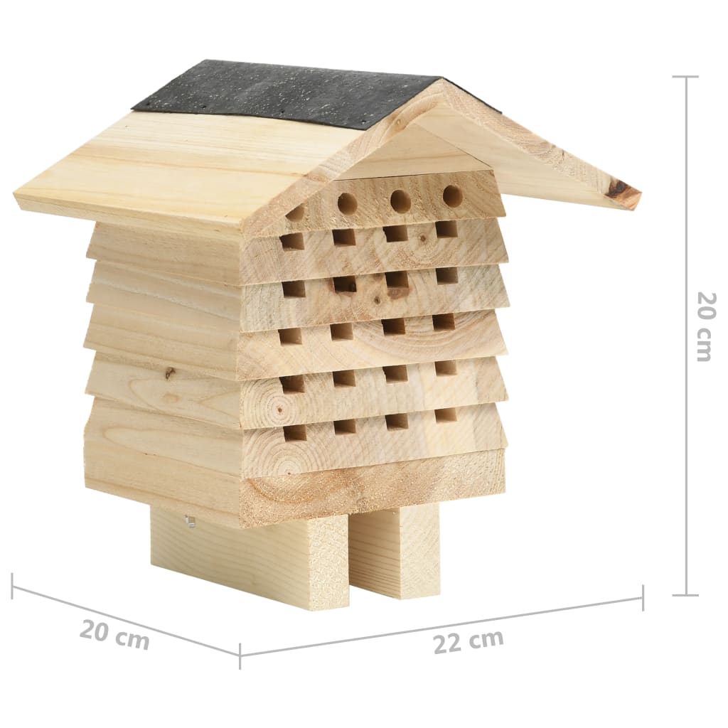 Bišu Mājiņa, 22X20X20 Cm, Egles Koks