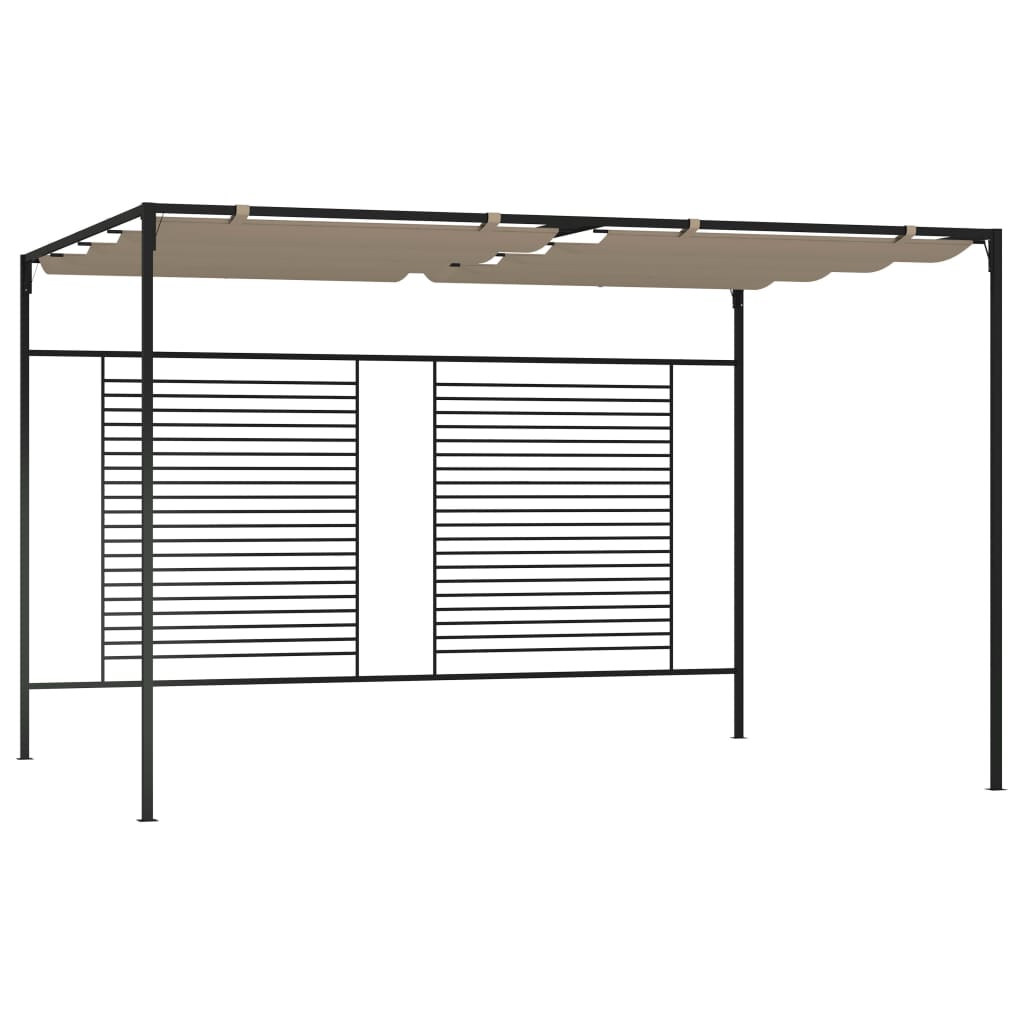 Dārza Nojume Ar Izvelkamu Jumtu, 3X4X2,3 M, Brūna, 180 G/M²