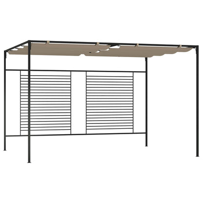 Dārza Nojume Ar Izvelkamu Jumtu, 3X4X2,3 M, Brūna, 180 G/M²