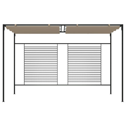 Dārza Nojume Ar Izvelkamu Jumtu, 3X4X2,3 M, Brūna, 180 G/M²