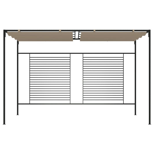 Dārza Nojume Ar Izvelkamu Jumtu, 3X4X2,3 M, Brūna, 180 G/M²