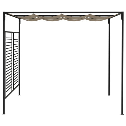Dārza Nojume Ar Izvelkamu Jumtu, 3X4X2,3 M, Brūna, 180 G/M²