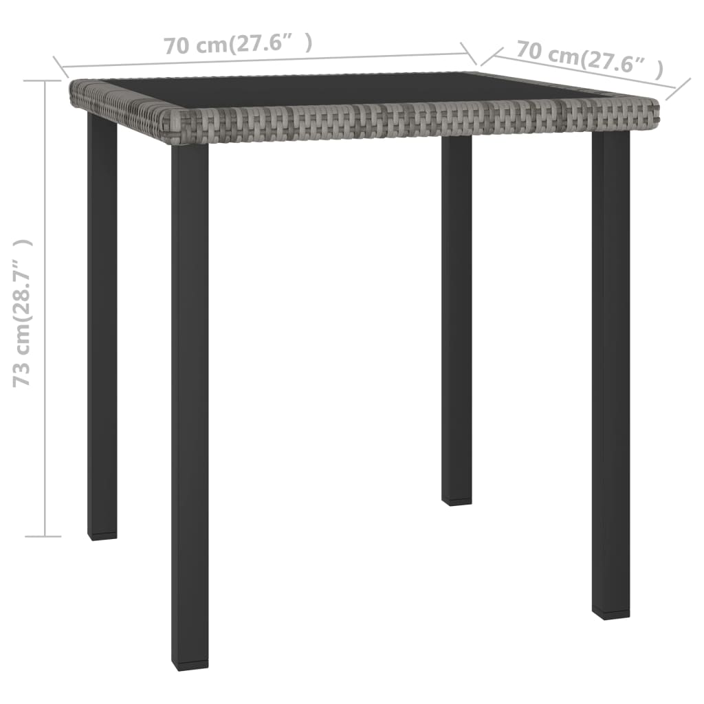 Dārza Galds, 200X100X74 Cm, Pe Rotangpalma
