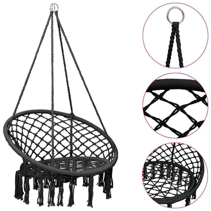 Piekarams Šūpuļkrēsls, 80 Cm, Antracītpelēks