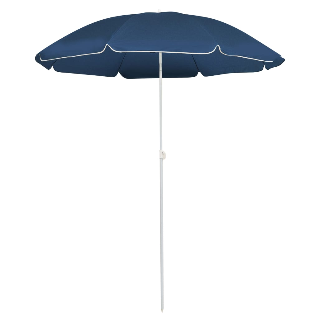 Dārza Parasols 170T Poliesters Zila Un Balta