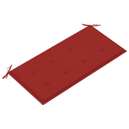 Dārza Sols Ar Sarkanu Matraci, 112 Cm, Masīvs Tīkkoks