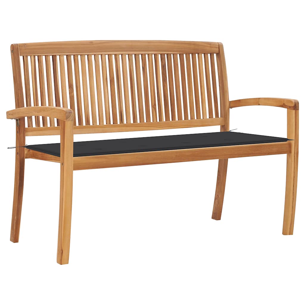 Dārza Sols Ar Matraci, 128,5 Cm, Masīvs Tīkkoks