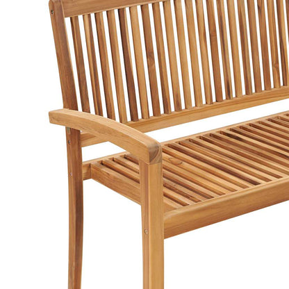 Dārza Sols Ar Matraci, 128,5 Cm, Masīvs Tīkkoks