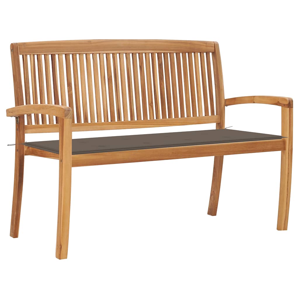 Dārza Sols Ar Matraci, 128,5 Cm, Masīvs Tīkkoks