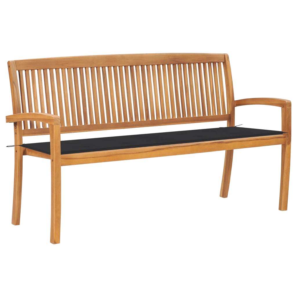 Dārza Sols Ar Matraci, 128,5 Cm, Masīvs Tīkkoks