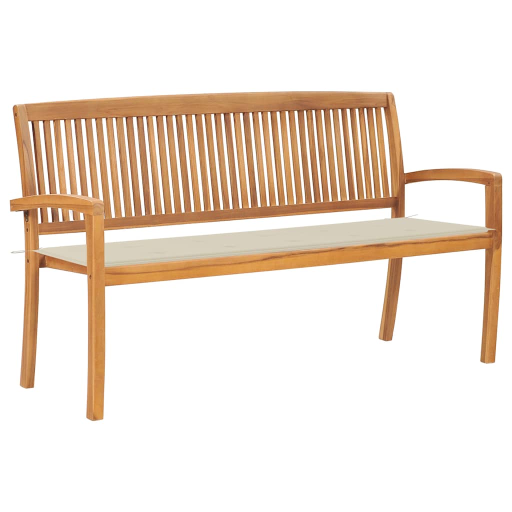 Dārza Sols Ar Matraci, 128,5 Cm, Masīvs Tīkkoks