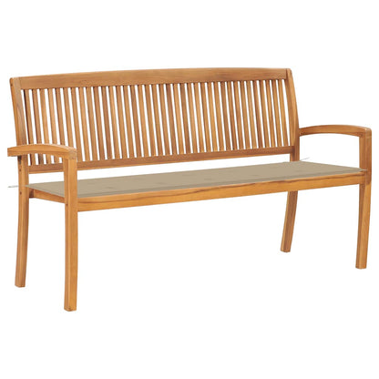 Dārza Sols Ar Matraci, 128,5 Cm, Masīvs Tīkkoks