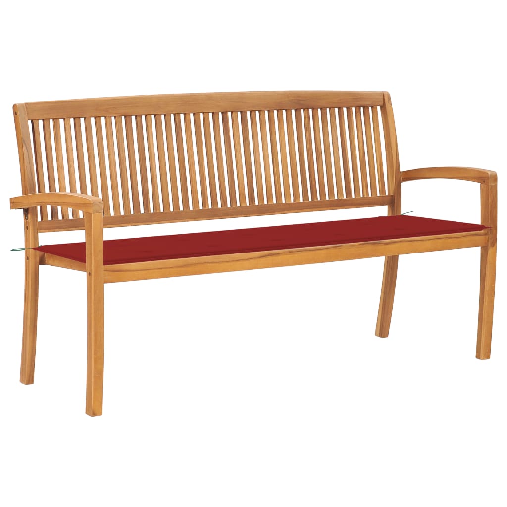 Dārza Sols Ar Matraci, 128,5 Cm, Masīvs Tīkkoks