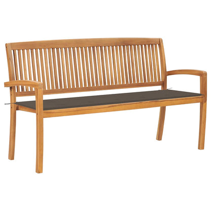 Dārza Sols Ar Matraci, 128,5 Cm, Masīvs Tīkkoks