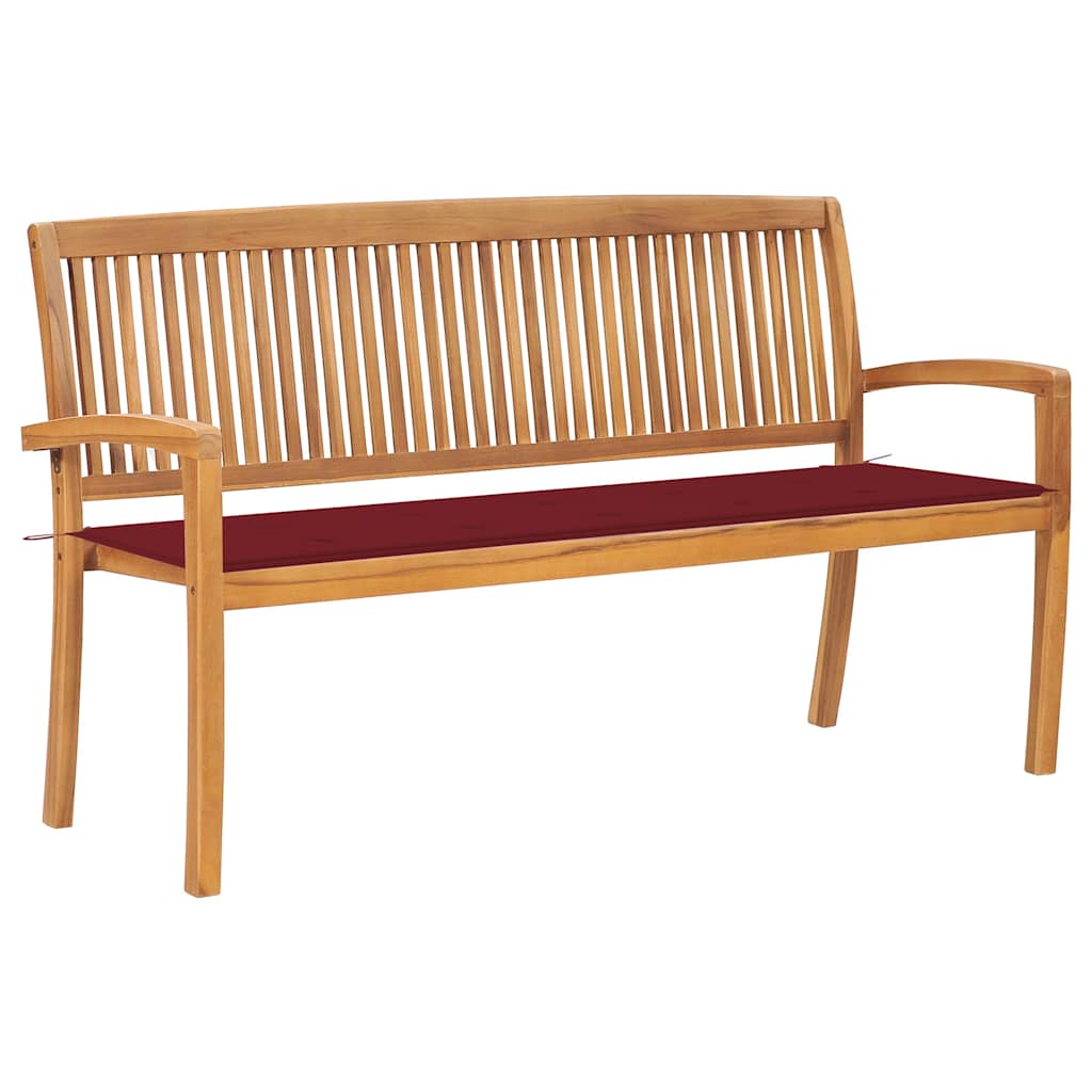 Dārza Sols Ar Matraci, 128,5 Cm, Masīvs Tīkkoks