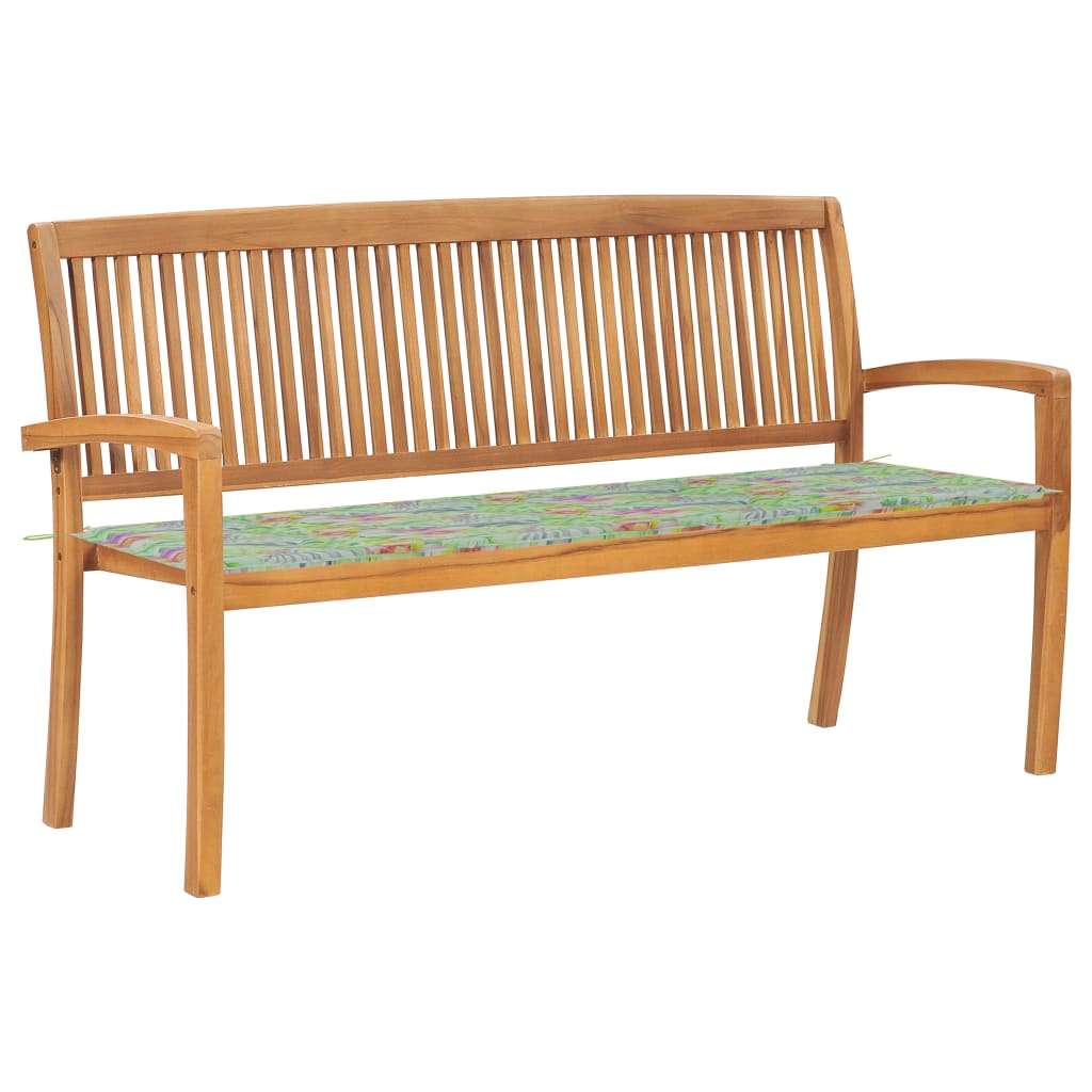 Dārza Sols Ar Matraci, 128,5 Cm, Masīvs Tīkkoks