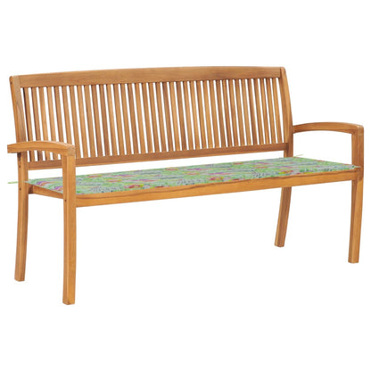 Dārza Sols Ar Matraci, 128,5 Cm, Masīvs Tīkkoks