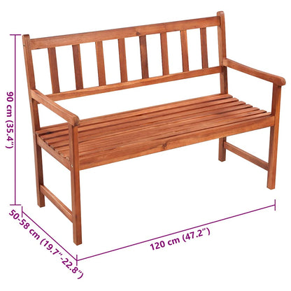 Dārza Sols Ar Matraci, 120 Cm, Akācijas Masīvkoks