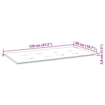 Dārza Sols Ar Matraci, 120 Cm, Akācijas Masīvkoks