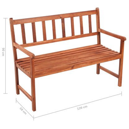 Dārza Sols Ar Matraci, 120 Cm, Akācijas Masīvkoks