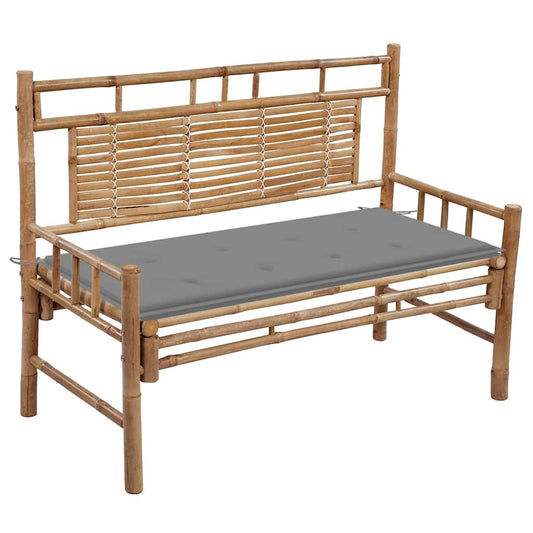 Dārza Sols Ar Matraci, 120 Cm, Bambuss
