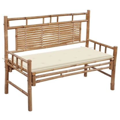 Dārza Sols Ar Matraci, 120 Cm, Bambuss
