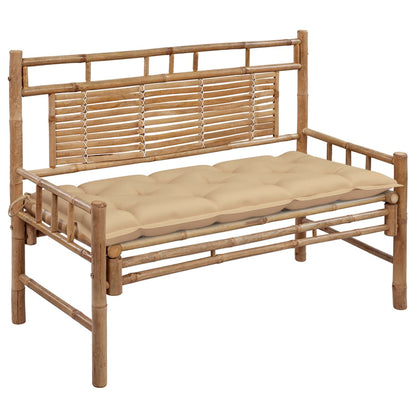 Dārza Sols Ar Matraci, 120 Cm, Bambuss