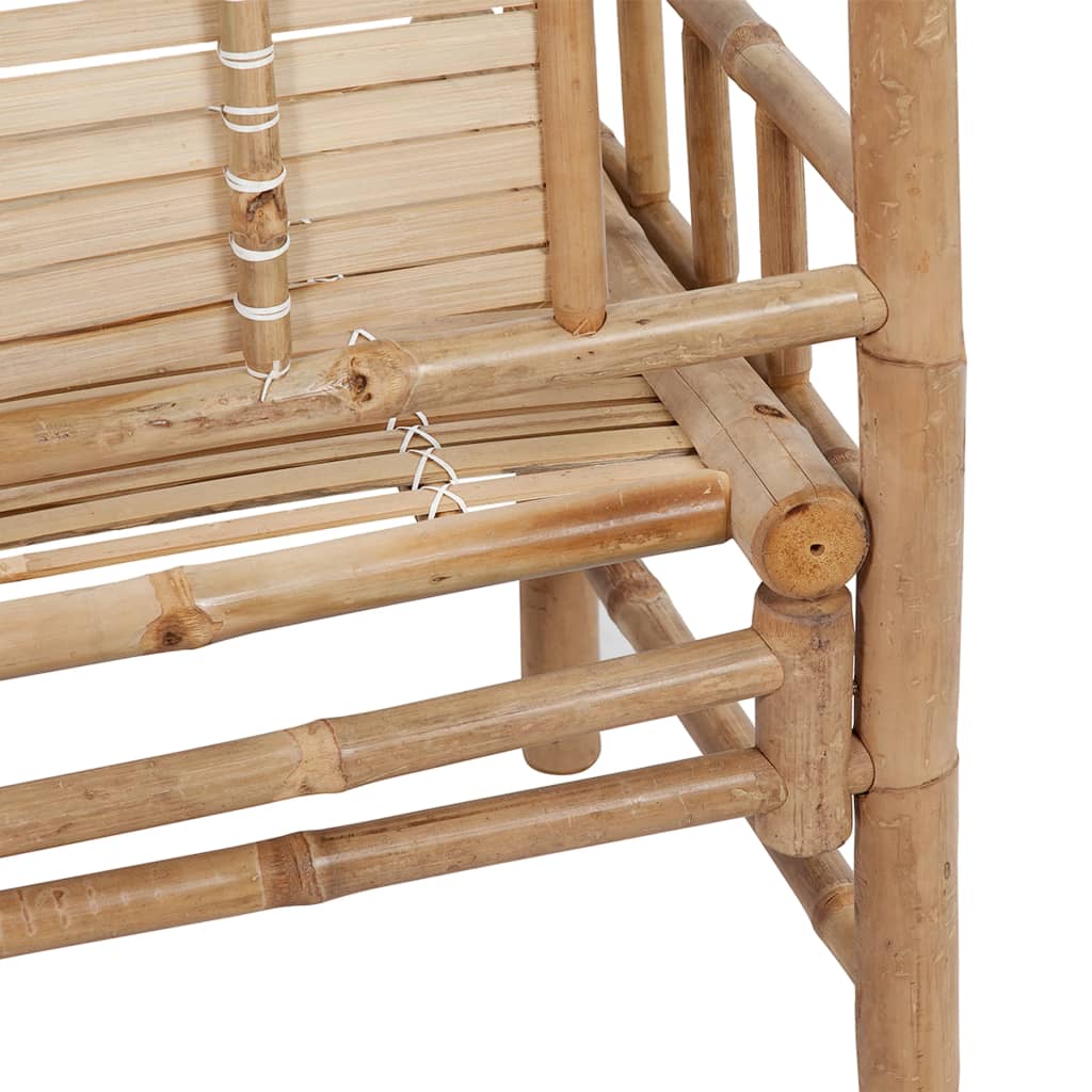Dārza Sols Ar Matraci, 120 Cm, Bambuss