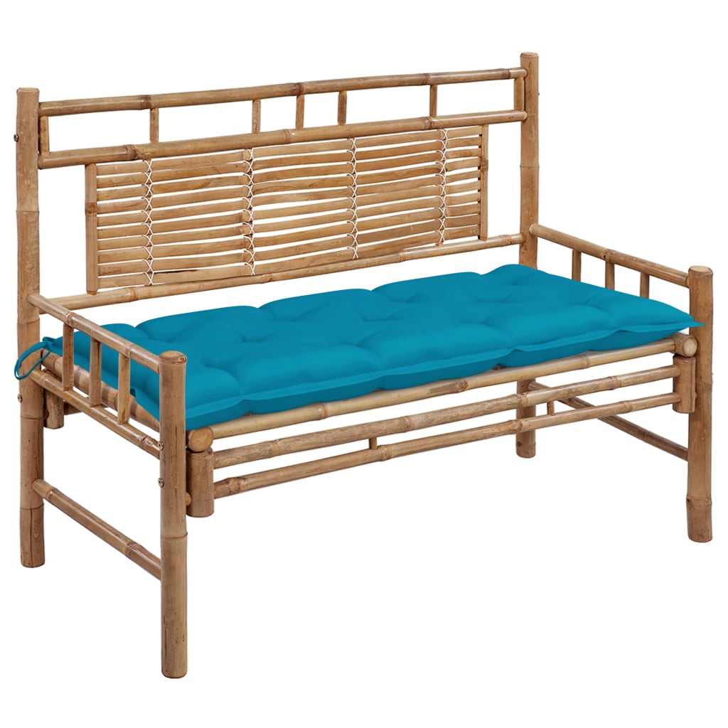 Dārza Sols Ar Matraci, 120 Cm, Bambuss