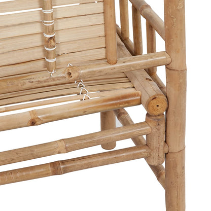 Dārza Sols Ar Matraci, 120 Cm, Bambuss