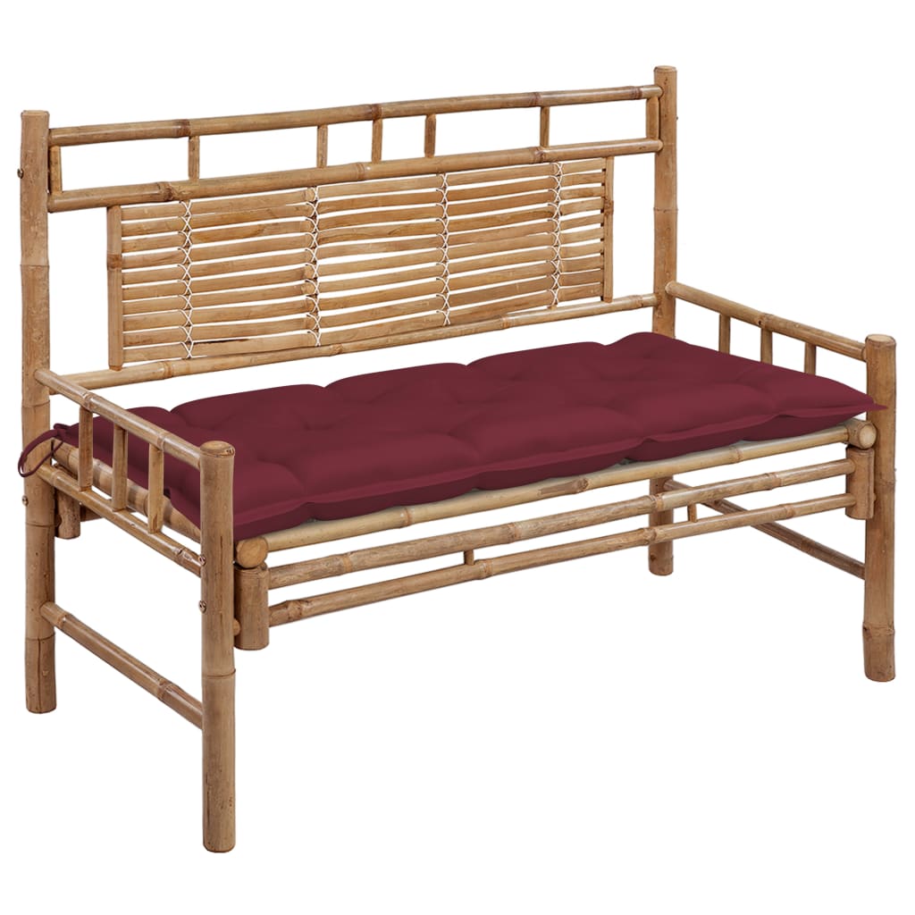 Dārza Sols Ar Matraci, 120 Cm, Bambuss