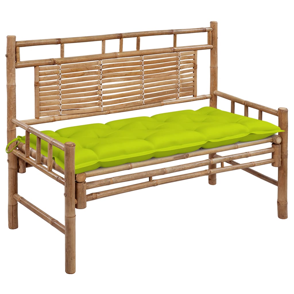 Dārza Sols Ar Matraci, 120 Cm, Bambuss