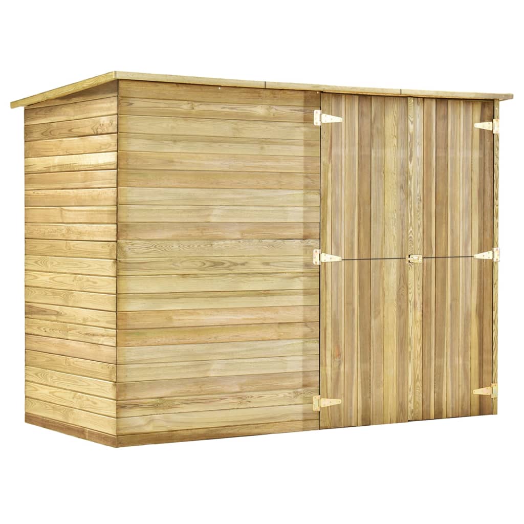 Velosipēdu Garāža, 232X110X170 Cm, Impregnēts Priedes Koks