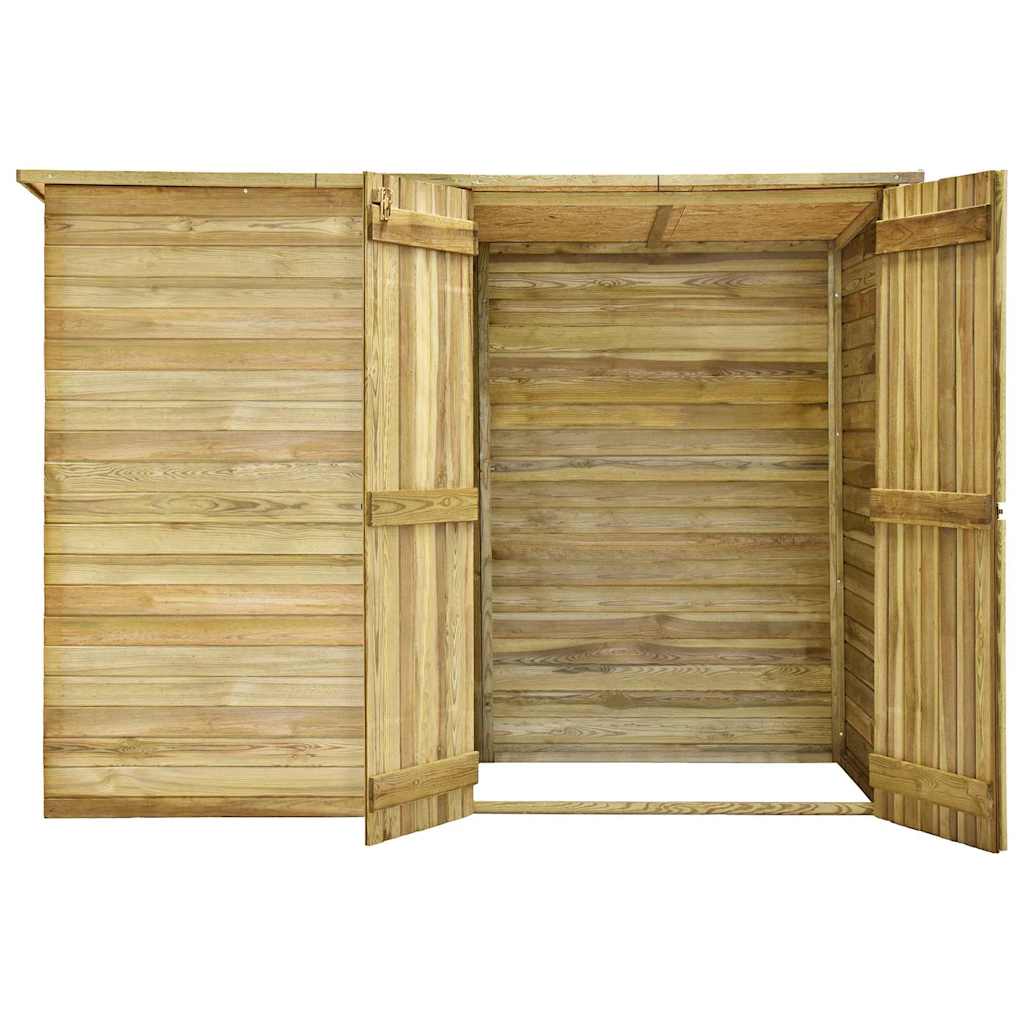 Velosipēdu Garāža, 232X110X170 Cm, Impregnēts Priedes Koks