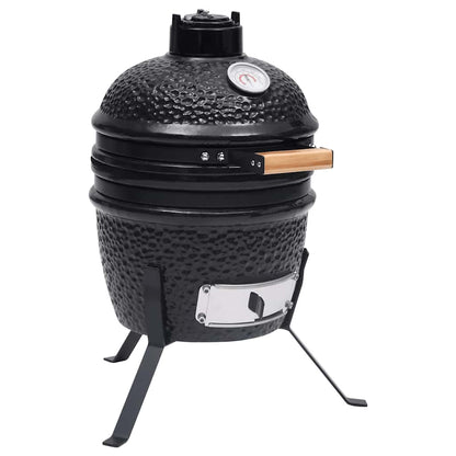 Kamado Grils, Kūpinātava, Keramika, 56 Cm, Melns