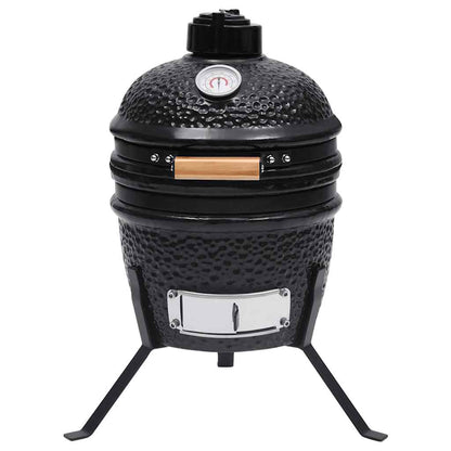 Kamado Grils, Kūpinātava, Keramika, 56 Cm, Melns