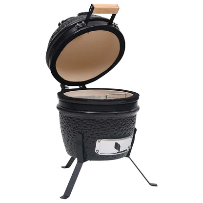 Kamado Grils, Kūpinātava, Keramika, 56 Cm, Melns
