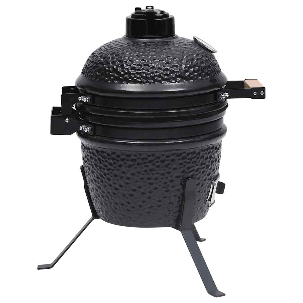 Kamado Grils, Kūpinātava, Keramika, 56 Cm, Melns