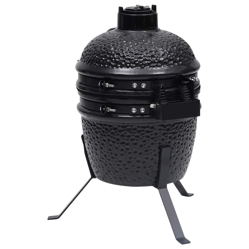 Kamado Grils, Kūpinātava, Keramika, 56 Cm, Melns