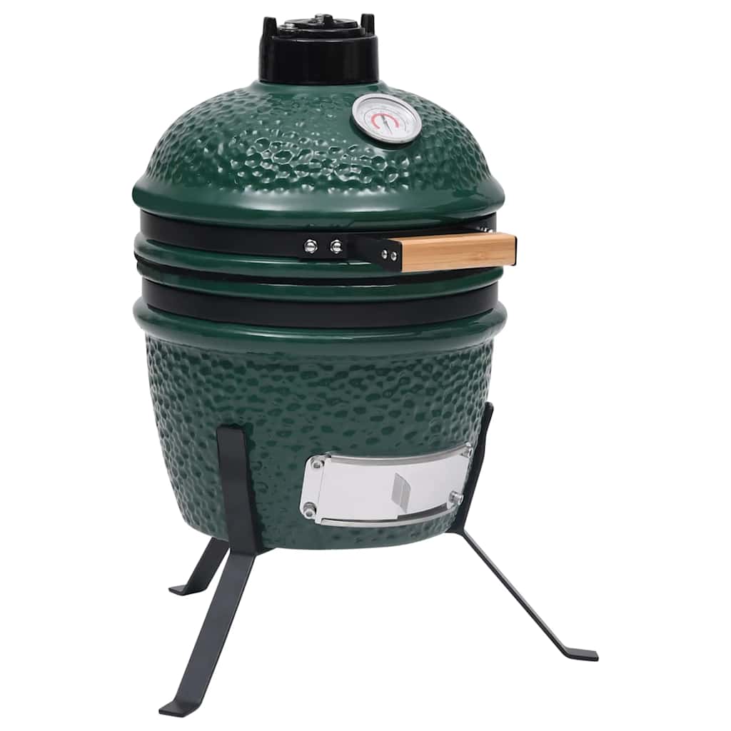 Kamado Grils, Kūpinātava, Keramika, 56 Cm, Melns