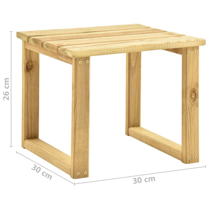Sauļošanās Zvilnis Ar Galdiņu Un Matraci, Impregnēta Priede