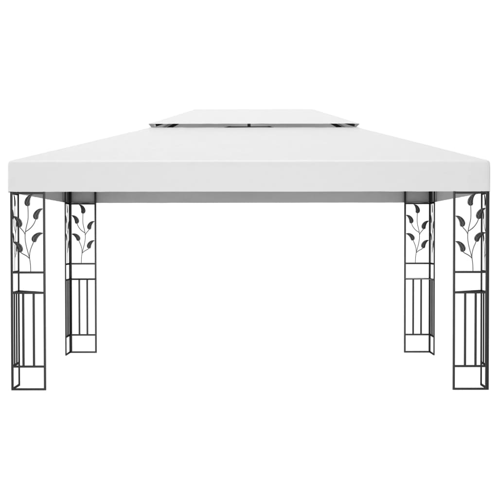 Dārza Nojume Ar Dubulto Jumtu Un Led Lampiņām, 3X4 M,