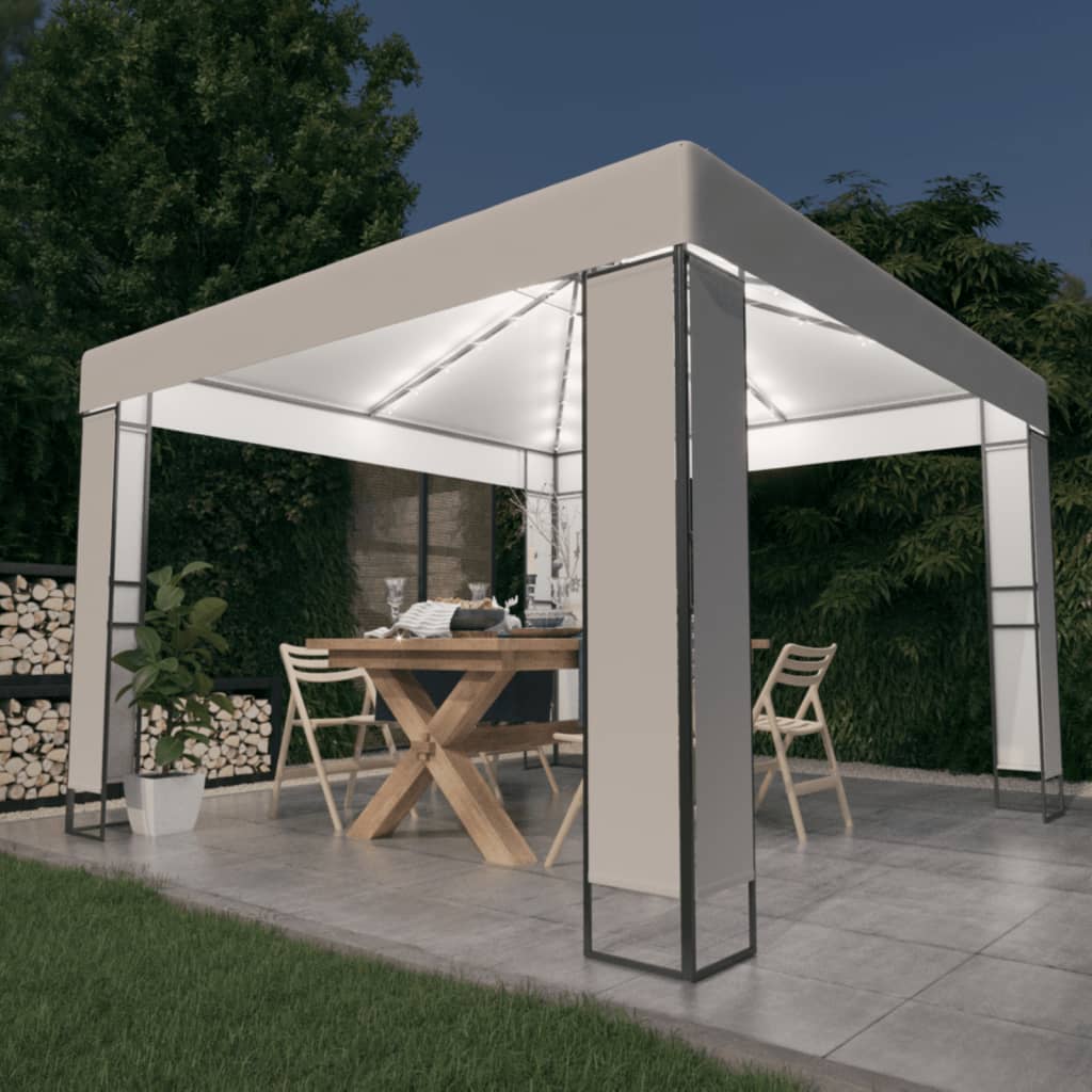 Dārza Nojume Ar Dubulto Jumtu Un Led, 3X3X2,7M,